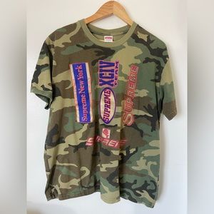 Supreme New York XCIV Team Camo Men’s Shirt Size Large L